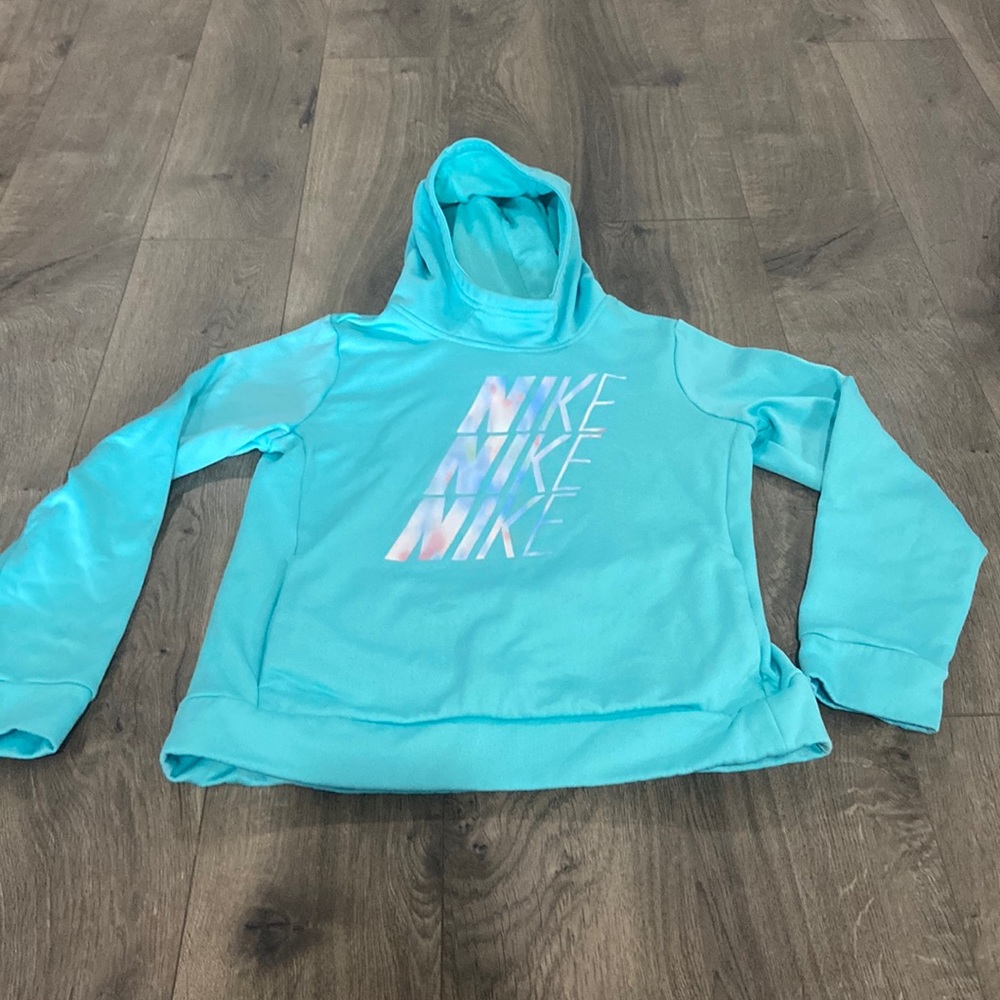 Nike light blue sweatshirt dry fit
